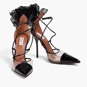 SOLD OUT 📍Alaia Black High-Heeled Lace-Up Heels